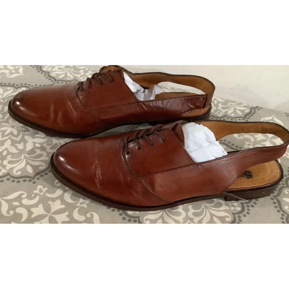 Lavorazione Artigianale Mens Shoes,  Brown Leather, Size 40 Beautiful
